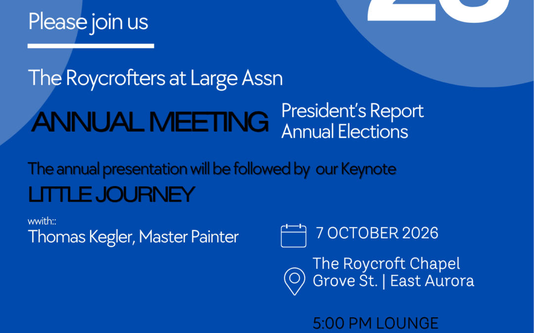 Annual Meeting and Elections 2026